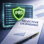PRS Database shield over selective licensing document highlighting landlord regulation changes