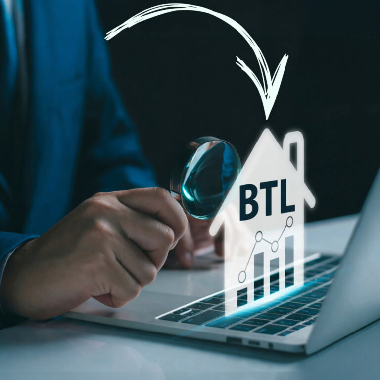Buy-to-let mortgage market analysis displayed on a laptop as activity trends are examined