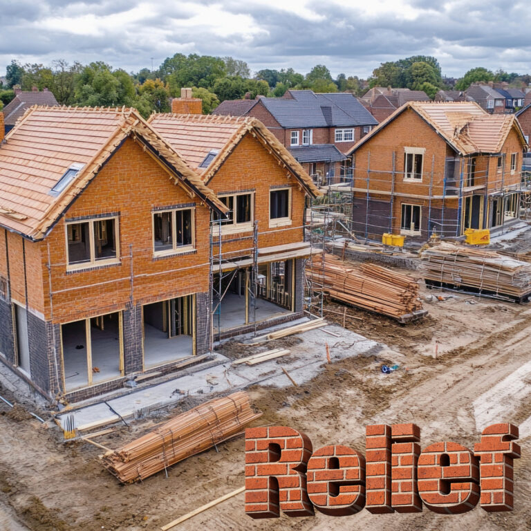 New build-to-rent homes under construction highlighting housing development challenges