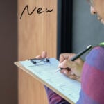 Letting agent completing HHSRS property inspection checklist ahead of Renters' Rights Act changes
