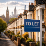 To Let sign outside London terraced houses highlighting rental shortage in the capital