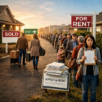 Long queue of renters applying for limited housing as supply shortages intensify in the rental market