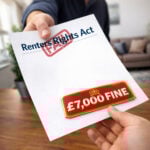 Renters’ Rights Act information sheet highlighting a £7,000 fine for landlords missing the 31 May 2026 deadline
