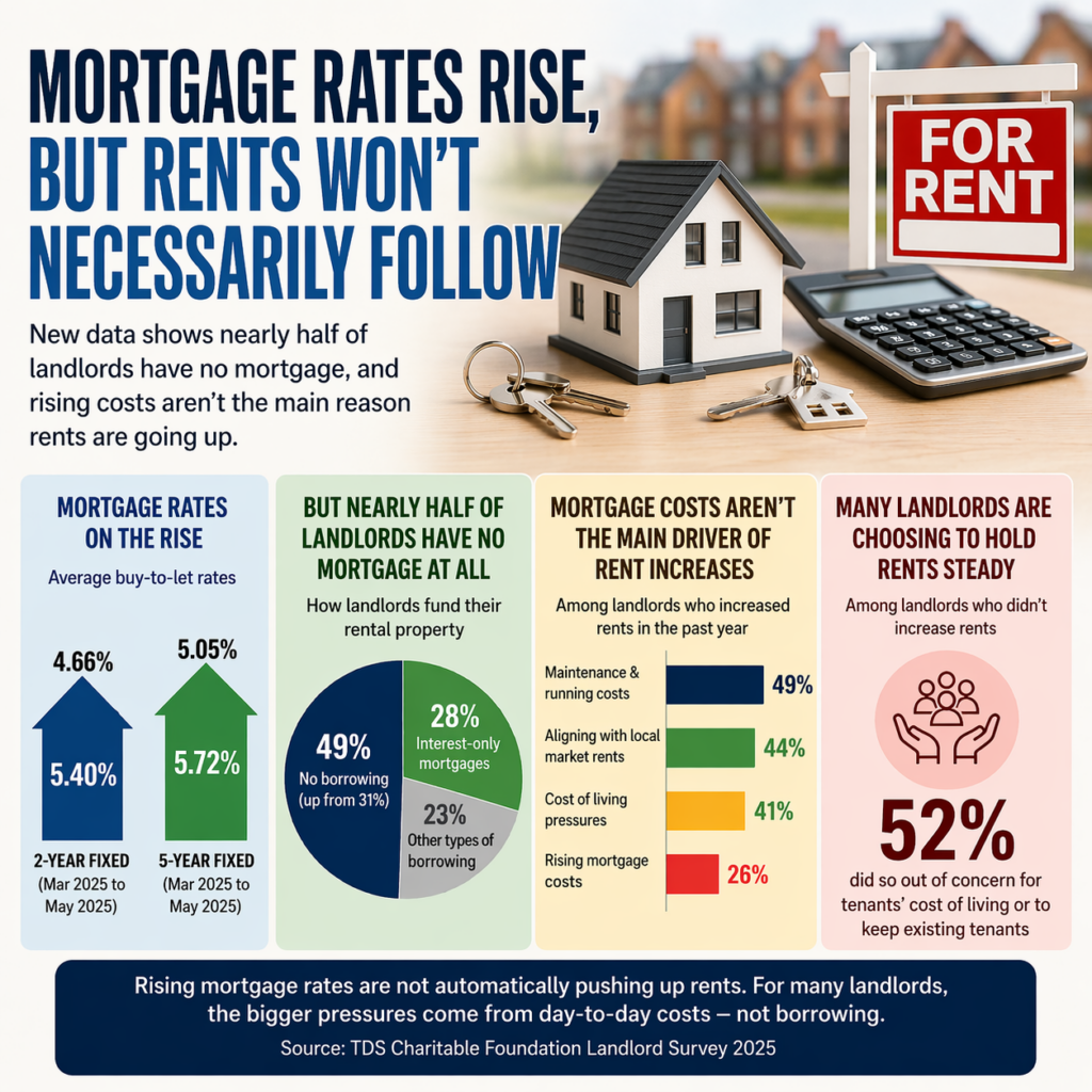 BTL mortgage rate rises not the main driver of rising rents