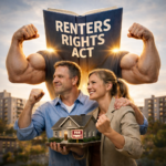 celebrating housing rights reform with symbolic Renters’ Rights Act and rental home model