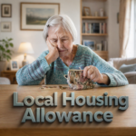 Elderly woman counts coins from her purse to illustrate Local Housing Allowance shortfalls for older renters
