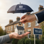 UK Government umbrella over a rental home as landlord support is urged for Renters’ Rights Act