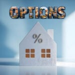 House icon with percentage symbol illustrating buy-to-let mortgage rates and landlord finance options