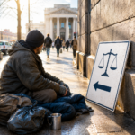 Tenant facing homelessness seeks free legal advice near court