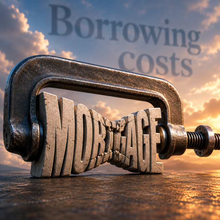 Mortgage borrowing costs squeezed by rising bond yields and inflation concerns in the UK housing market