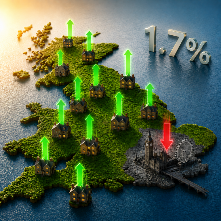 UK house prices rise across most regions while London property values decline by 3.6% in April