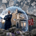 Landlord standing outside rental property protected from changing rental legislation and market pressures