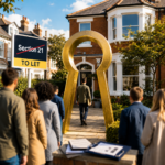 Prospective tenants viewing a rental property as Section 21 abolition reshapes landlord decisions
