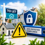 Data protection compliance warning for landlords and letting agents managing tenant information and complaints.