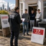 Housing officer inspecting an HMO property as landlords face licensing fines after overturned £19,500 penalty case.