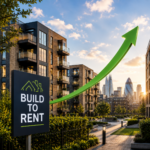 Build-to-rent apartment development highlighting strong investment growth in the UK rental market.