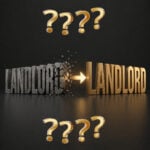 Concept image showing “Landlord” transforming into a new term, highlighting debate over landlord rebranding