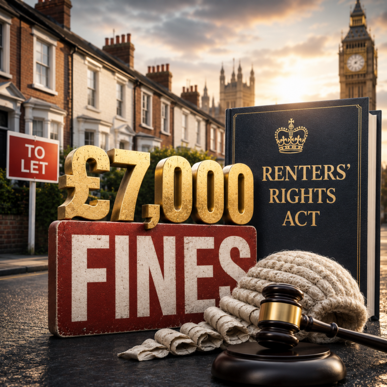£7,000 housing disrepair fines and Renters' Rights Act highlighted alongside rental property in England