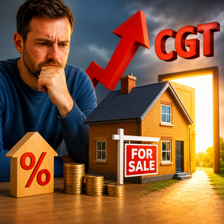 Concerned landlord weighs selling a rental property amid rising interest rates and Capital Gains Tax uncertainty.