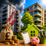 Illustration of commonhold and leasehold housing costs, showing rising service charges and long-term property savings
