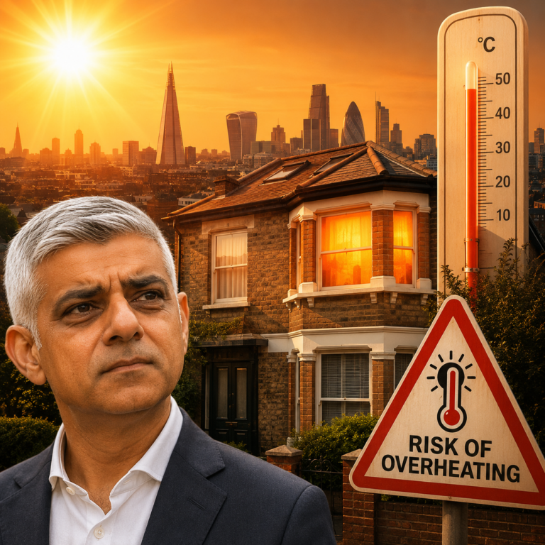 Sadiq Khan highlights London’s new Heat Ready plan to reduce overheating risks in homes amid rising temperatures.