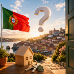 Portuguese flag, house and keys illustrating proposed rental reforms amid Portugal’s housing crisis