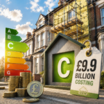 EPC band C home upgrade costs for landlords, with energy ratings, insulation and £9.9 billion price tag