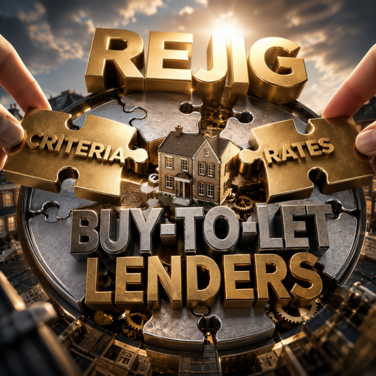 Buy to let lenders rejig rates and criteria Buy-to-let lending puzzle showing mortgage rates, criteria changes and refinancing options for landlords.