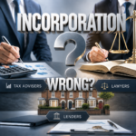 Incorporation illustration comparing tax advisers, lawyers and lenders in relation to landlord incorporation relief risks.