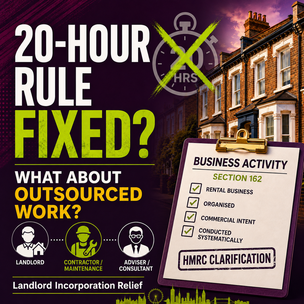HMRC thought it had fixed its 20-hour landlord guidance, but has another property tax case exposed the next flaw?