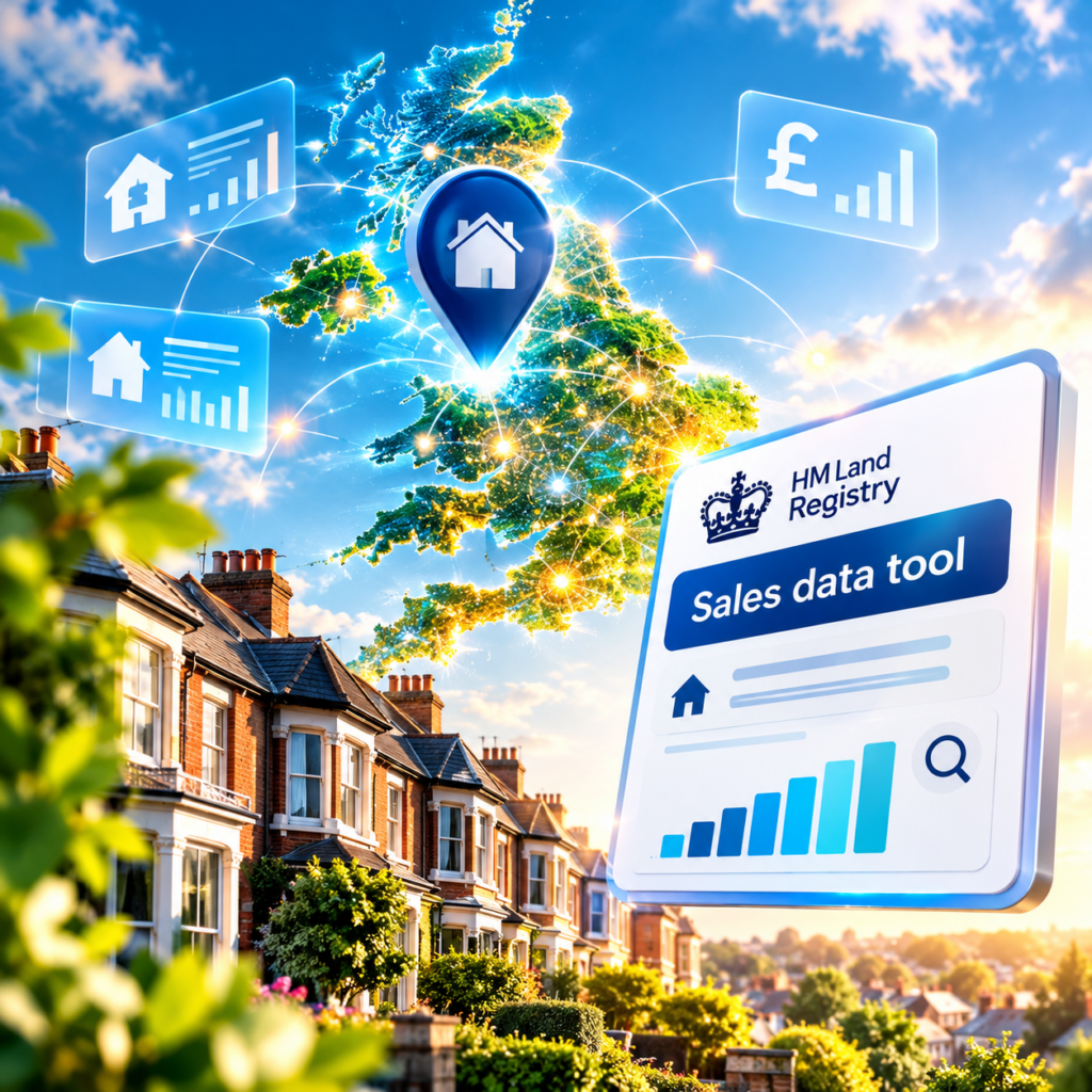 HM Land Registry sales data tool linking UK properties with accurate price and property identifiers