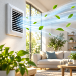 Home ventilation system circulating fresh air to improve indoor air quality and reduce damp and mould risks.