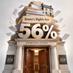 Renters' Rights Act paperwork highlighting a 56% rise in residential property tribunal cases