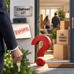 Company-let property after contract expiry with subtenants remaining and vacant possession unresolved