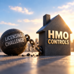 Broken chain between a licensing challenge and a house representing new HMO planning controls