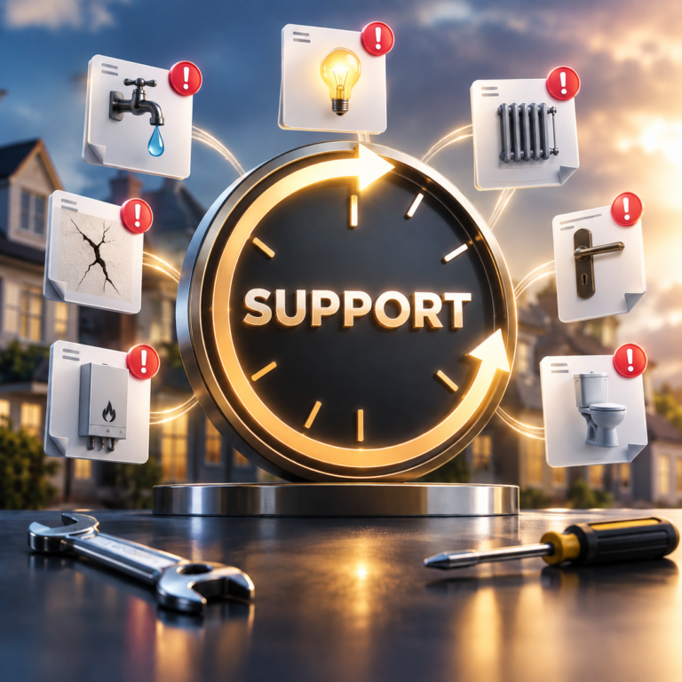 Out-of-hours property maintenance support covering heating, plumbing, electrical and access issues