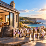 Holiday let property with UK money illustrating profits after Furnished Holiday Let tax changes