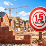 New-build housing development highlighting Labour’s 1.5 million homes target