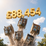 UK rental properties rising beneath £88,454, representing average annual landlord gross rent income