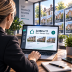 Letting agent using Rightmove’s Section 13 rent review tool to manage a tenancy rent increase
