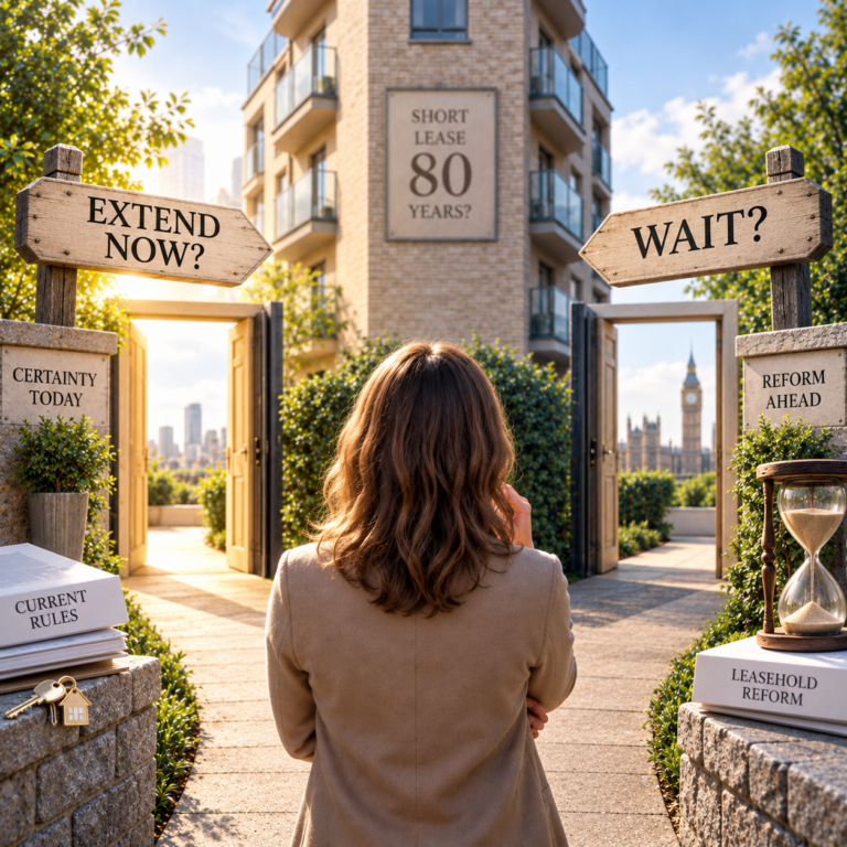 Leaseholder weighing whether to extend now or wait for leasehold reform amid the 80-year threshold