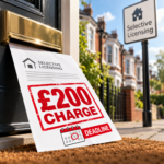 Selective licensing notice warning landlords of a £200 late application fee and October deadline