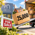 Housing association home being sold to a private buyer, representing 25,000 social homes sold since 2018/19