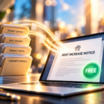 Landlord tenancy records transferring into a digital Form 4A rent increase notice