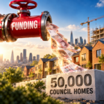 Funding pipeline for 50,000 new council homes in London amid the capital’s housing crisis