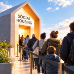 Private tenants queue to enter social housing as demand for affordable homes rises in England.
